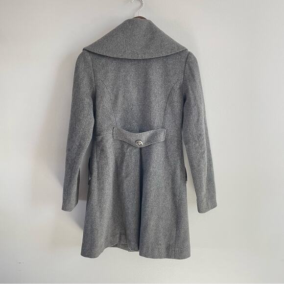 Mara Hoffman | Women’s Black 100% Camel Hair Peacoat Pea Coat Jacket Trench Grey - Picture 4 of 8